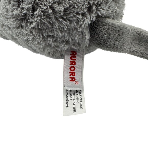 Aurora Taddle Toes Scurry Mouse Plush Stuffed Animal Toy 10" Gray & Pink Polyest - Picture 4 of 8